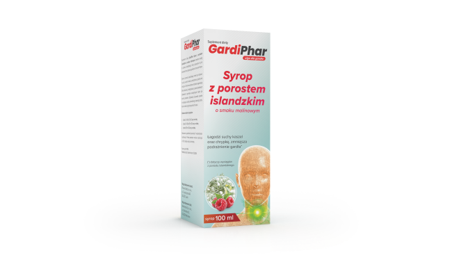 GardiPhar - Syrop z porostem islandzkim  o smaku malinowym